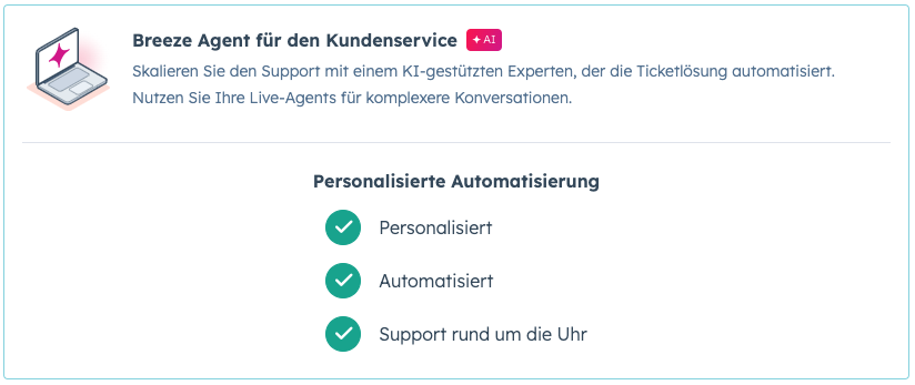 Breeze Agent für den Kundenservice